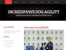 Tablet Screenshot of incredipaws.com